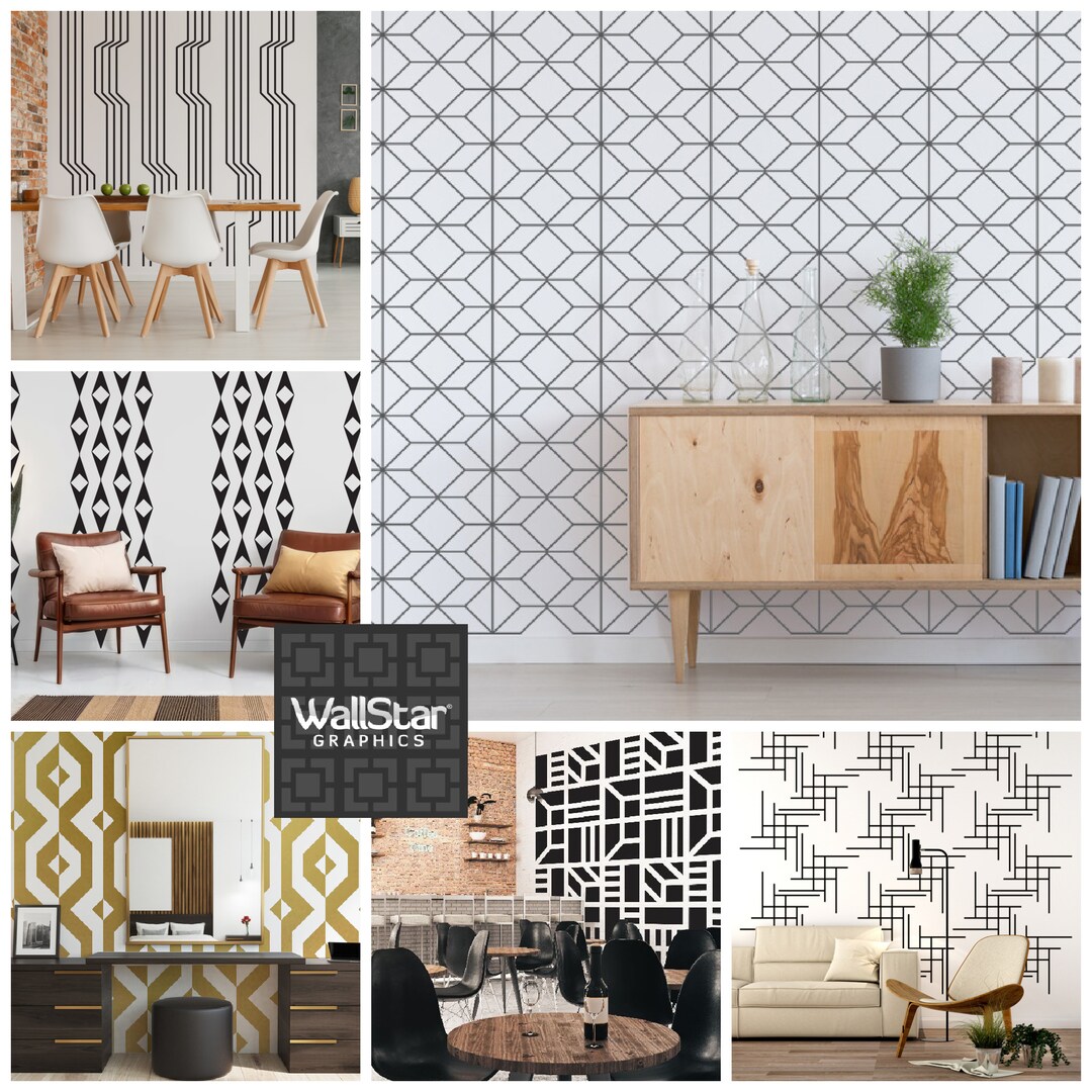 Art Deco Wall Decals 45 Modern Art Triangle Wall Decals Color 2,
